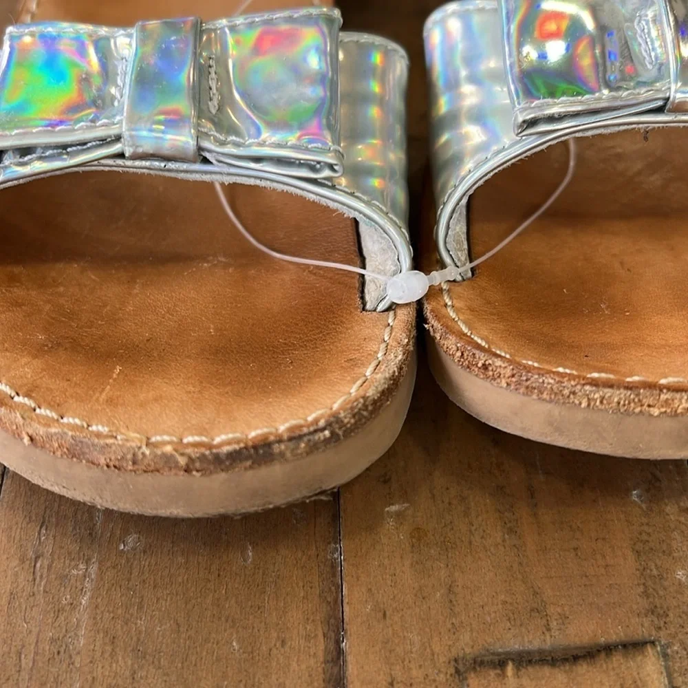 Freshly picked Holographic Sandals with Bow